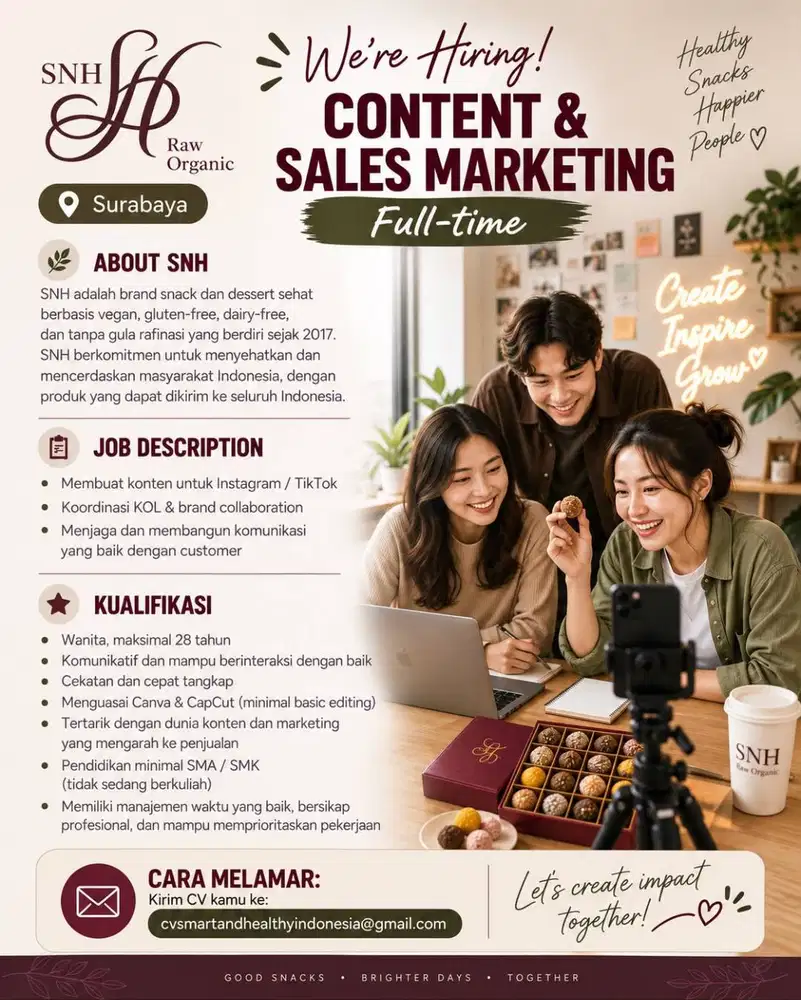 Content & Sales Marketing dan Produksi