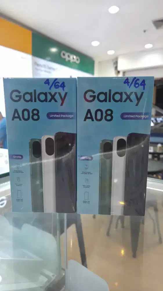 Samsung A08 4+4/64 baru garansu resmi.harga 2.999.000