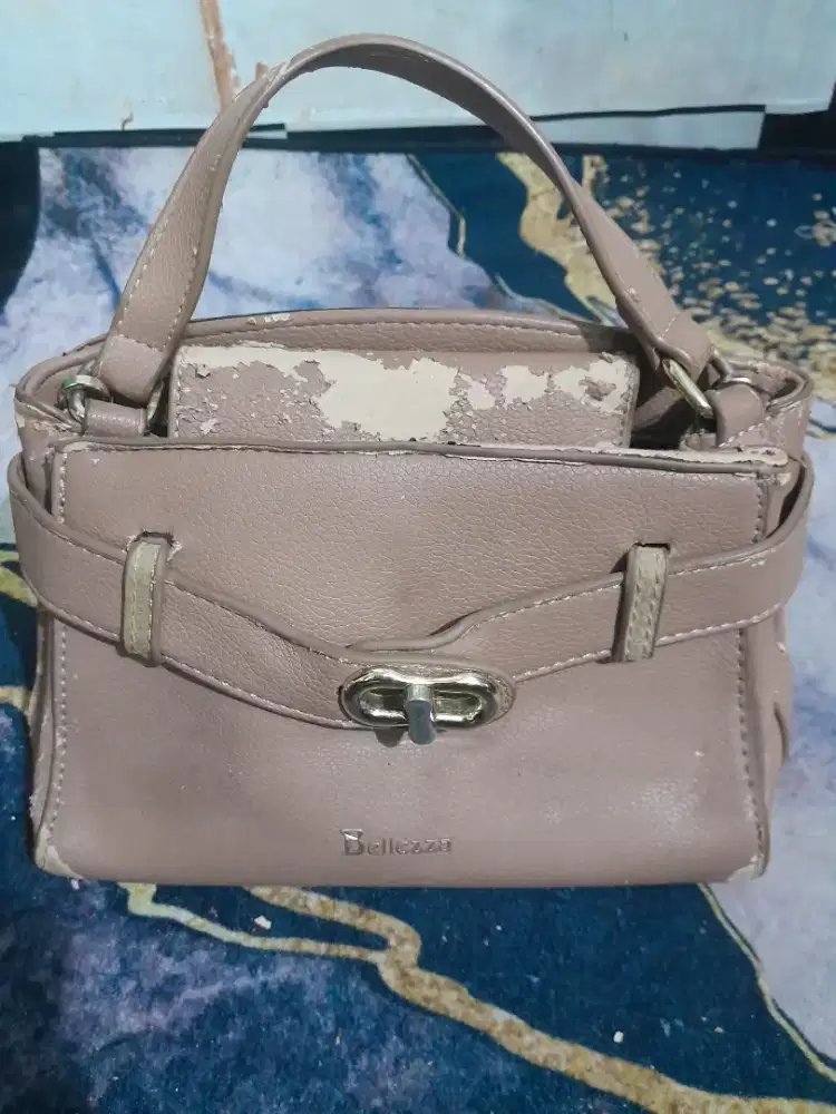 Tas slim coklat kulit