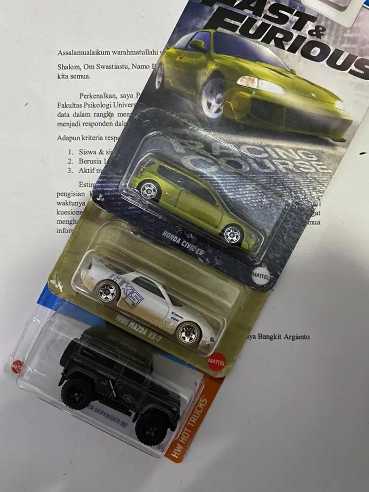 Hotwheels Baru Isi 3 pcs