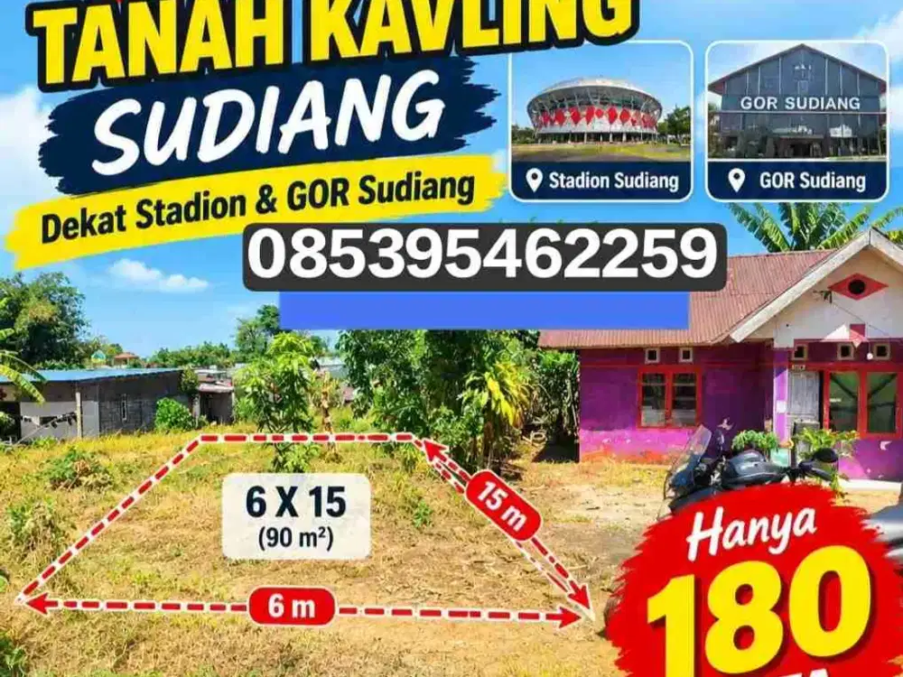 DIJUAL TANAH KAVLING DEKAT GOR SUDIANG MAKASSAR