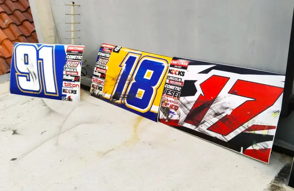 Dekorasi hiasan Panel mobil NASCAR lawas jadul antik vintage