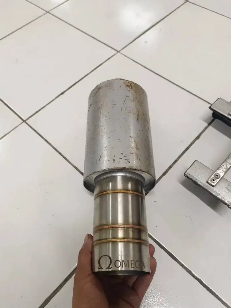 Knalpot omega + palangan bak terpal pick up