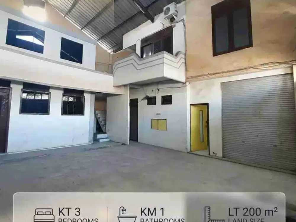 Disewakan Rumah Usaha Strategis Rungkut LT 200m² LB 150m²