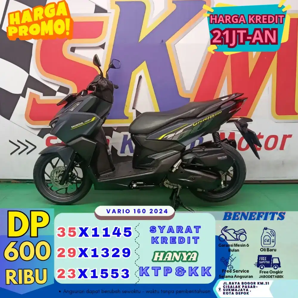 Kredit dp 600rb bawa pulang vario 160 2024