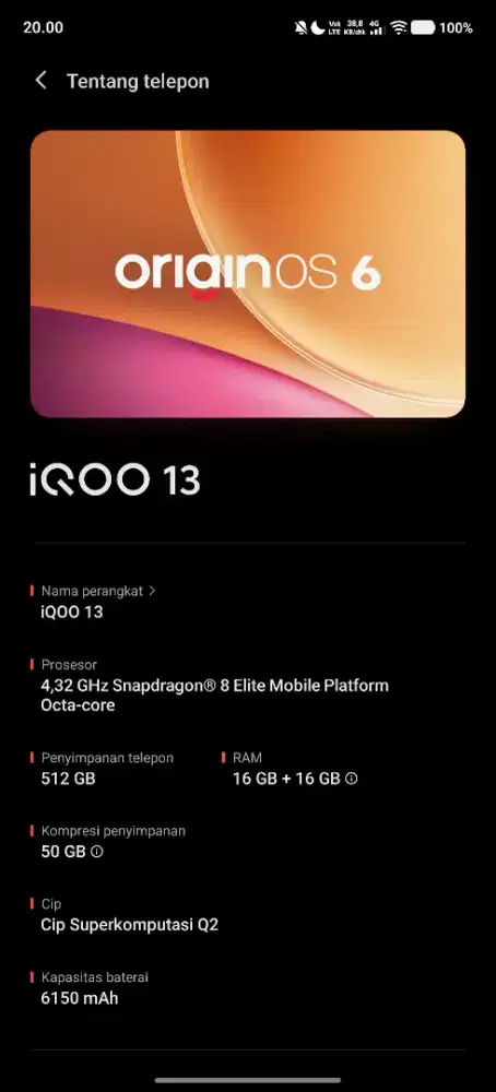 Iqoo 13 Ram 16/512