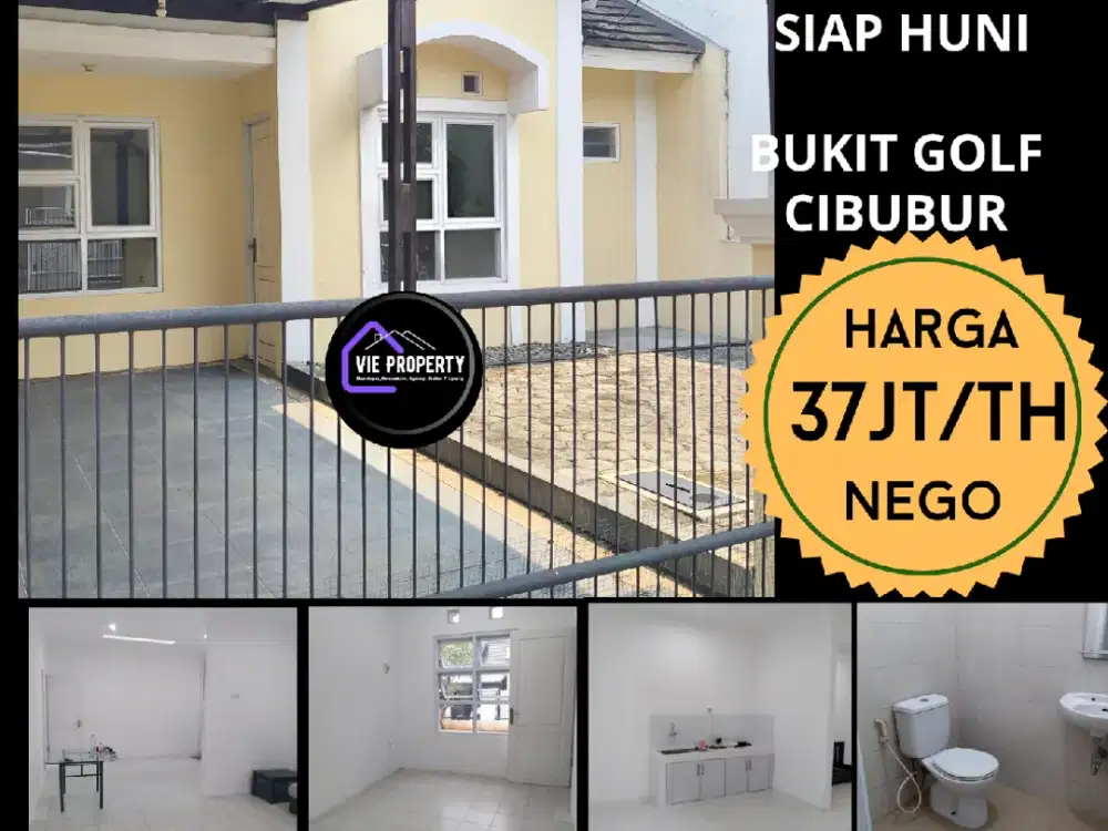 Disewakan murah rumah rapi siap huni di Bukit Golf Cibubur Riverside
