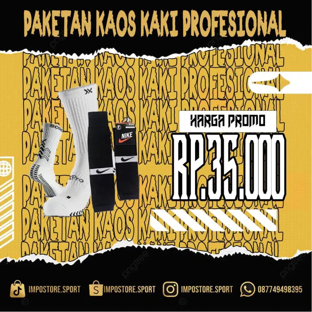 KAOS KAKI ANTI SLIP + KAOS KAKI SAMBUNG SEPAKBOLA FUTSAL