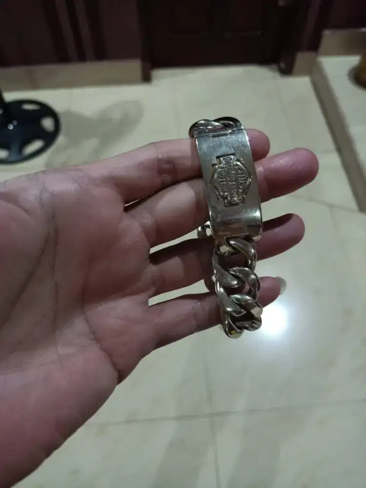 Gelang Perak Silver 925 Harley Davidson ori