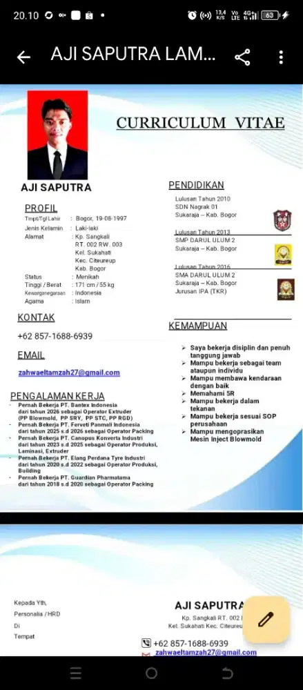 Mencari pekerjaa