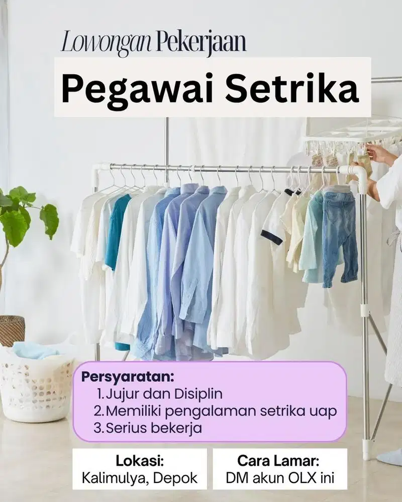 Loker Pegawai Laundry Profesional