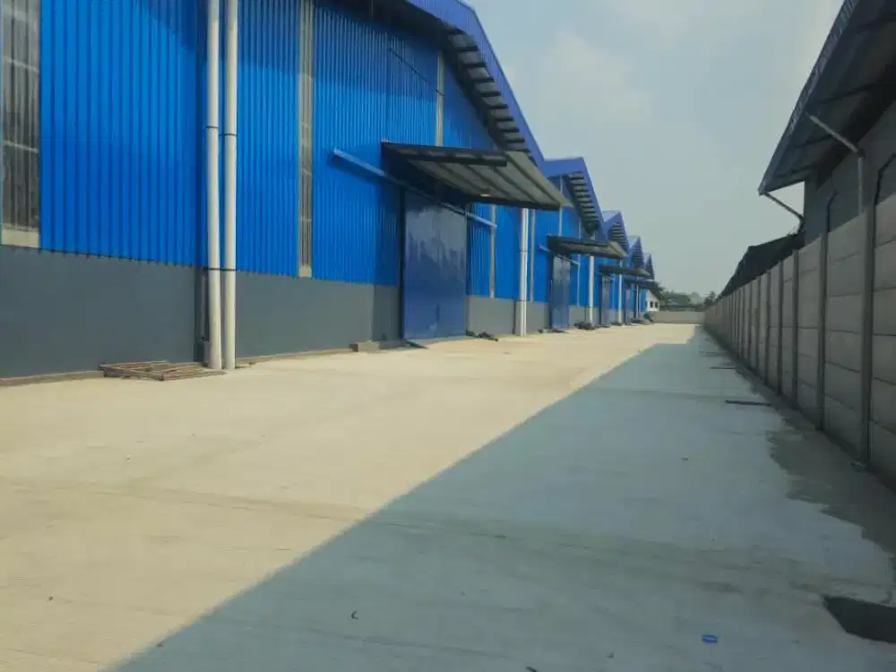 Disewakan Beberapa Gudang Baru Lantai Epoxy, Akses 40 Ft dan Tol di Kawasan Industri Cikande