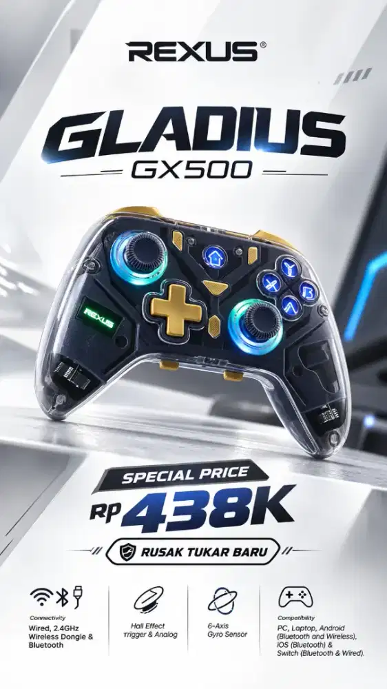 Gamepad rexus Gladius GX500