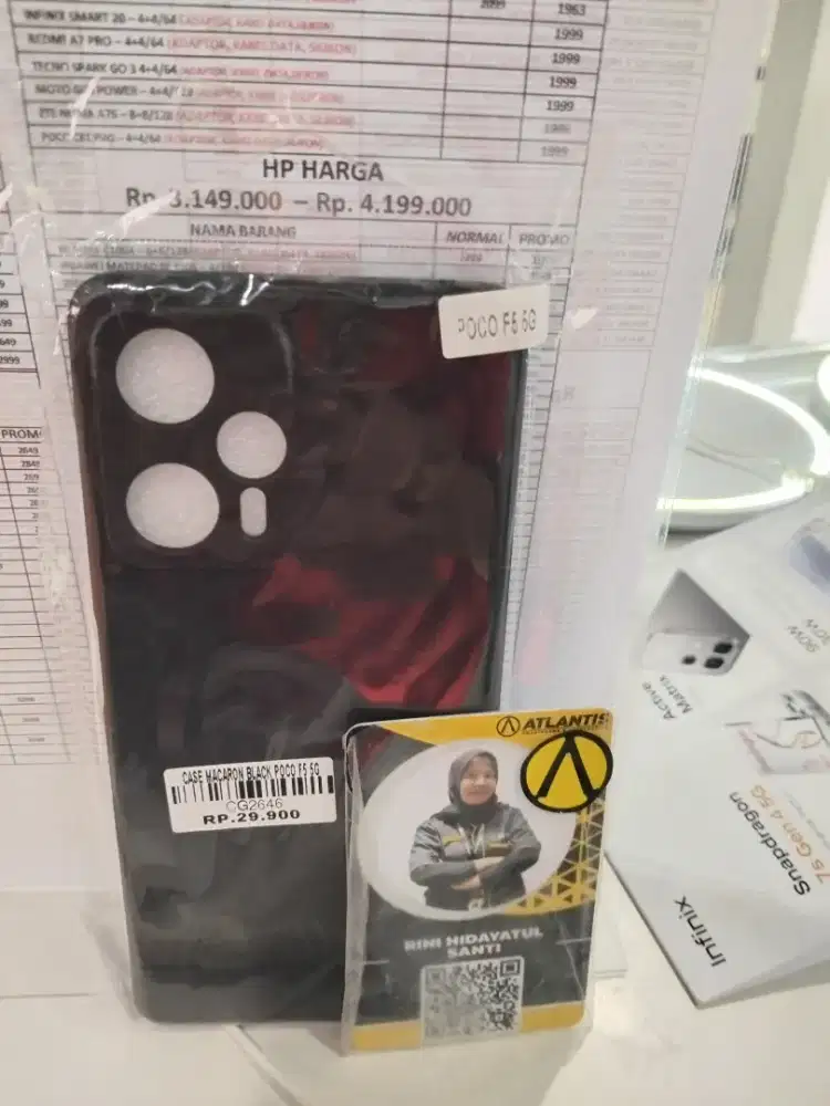 CASE MACARON BLACK POCO F5 5G | ATLANTIS DAHSYAT