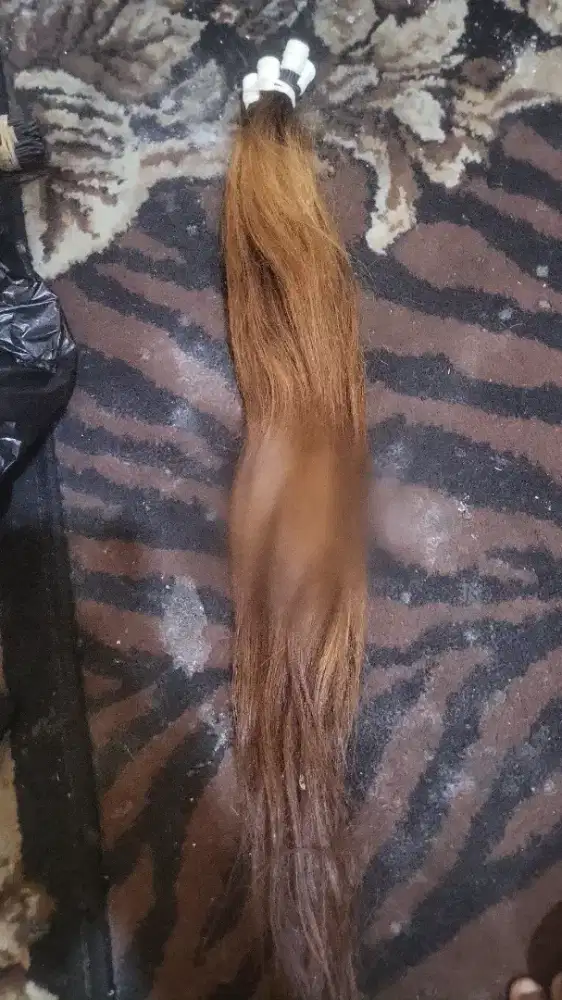 Hair extension 60cm Rambut Sambung 100 helai