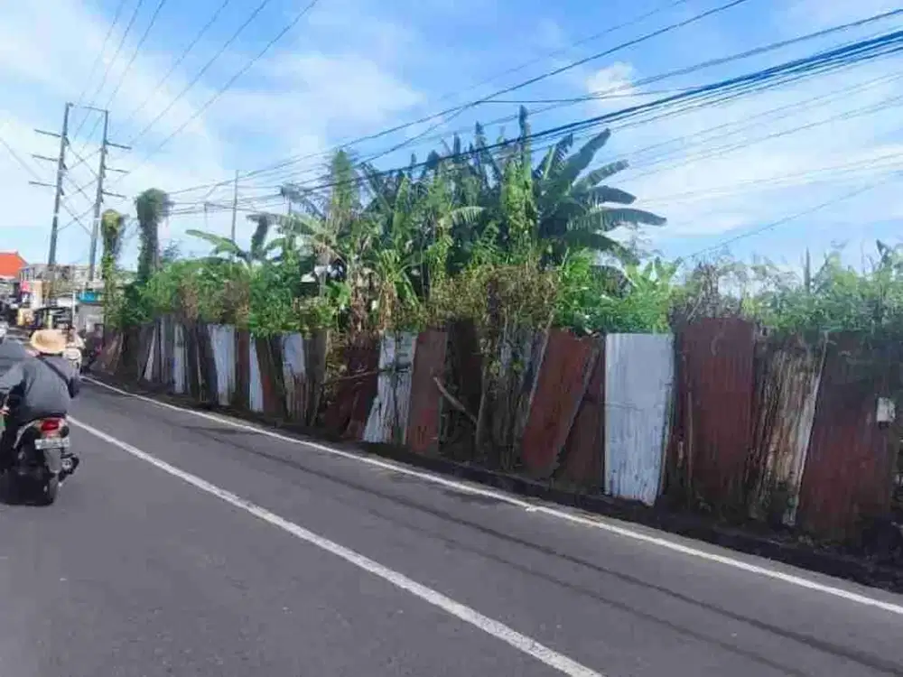 TANAH MURAH JALAN UTAMA TUNJUNG SARI DEPAN POLRESTABES DENPASAR