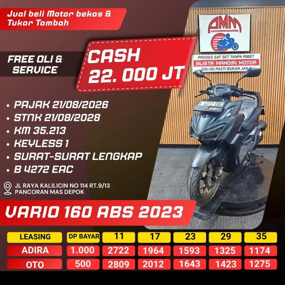 VARIO 160 ABS 2023 DP 500 CASH / KREDIT ALISTA