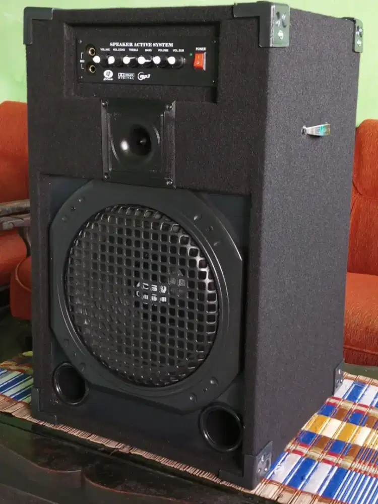 12 inch Speaker aktif bluetooth Full Baru