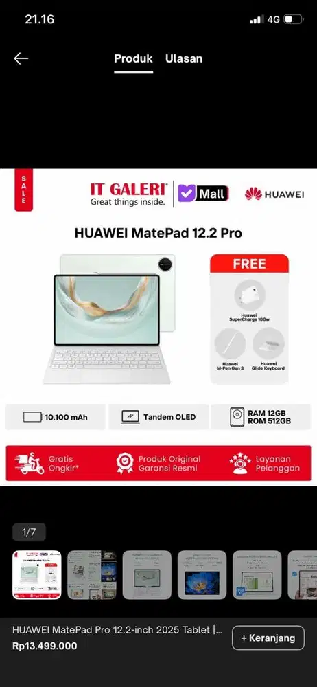 Huawei matepad pro 12.2-inch 2025 tablet