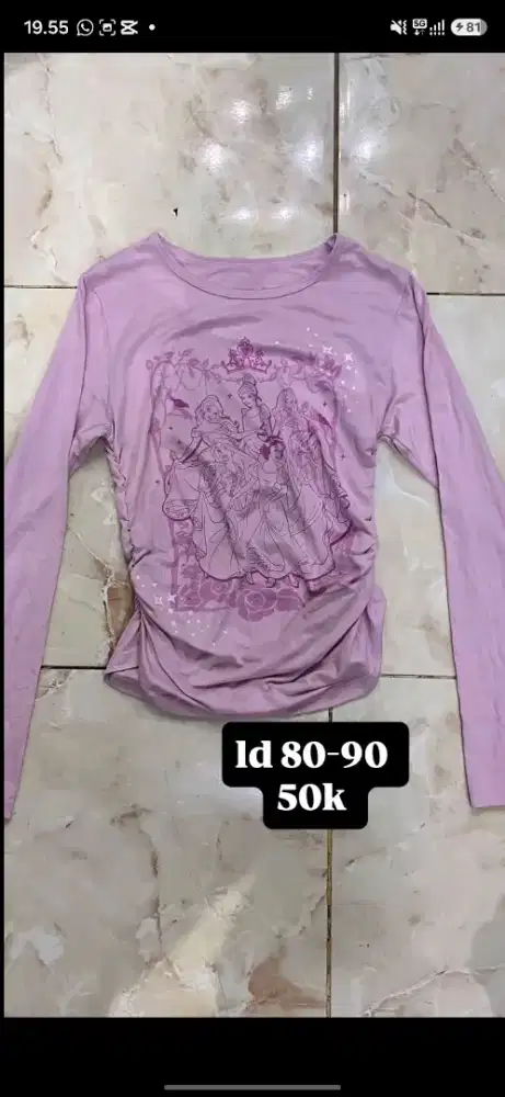 Baju pink pressbody