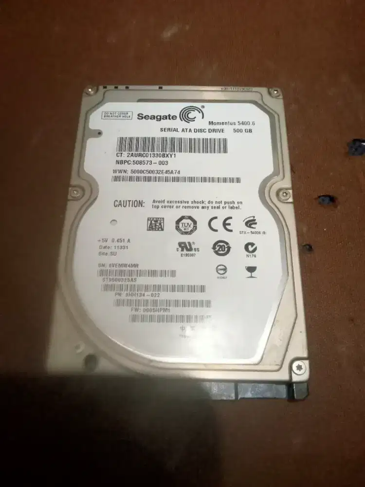 Hardisk seagate 500gb