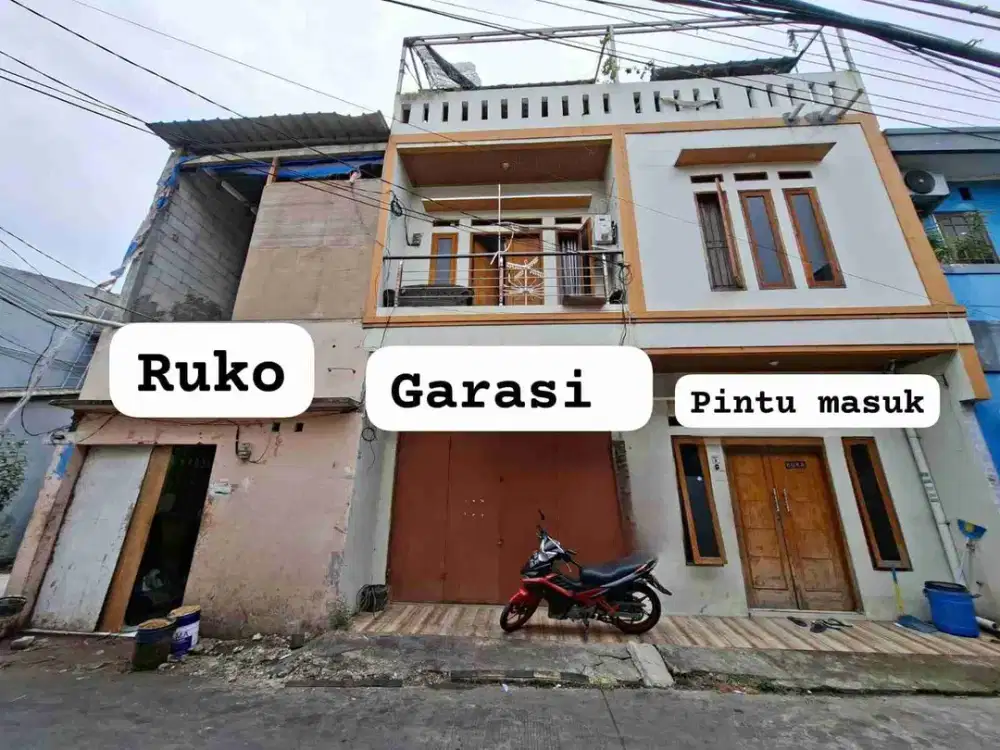 Dijual Rumah 3 Lantai & Ruko 2 lantai di Bulak Teko Kalideres Jakbar
