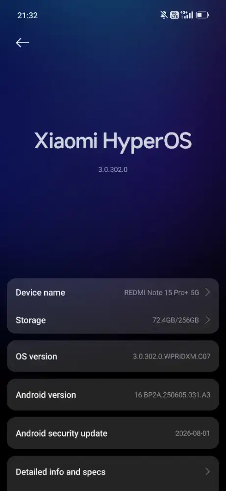 Redmi note 15 Pro + 256GB