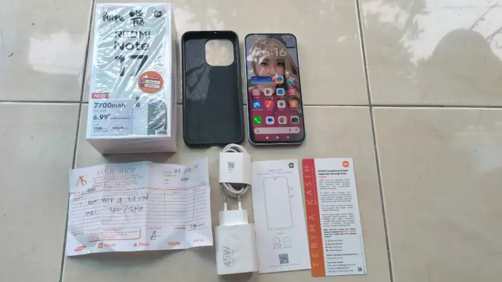 Xiaomi Redmi Note 17 4G NFC RAM 6+6/128GB Lengkap Baru 2 minggu Murah
