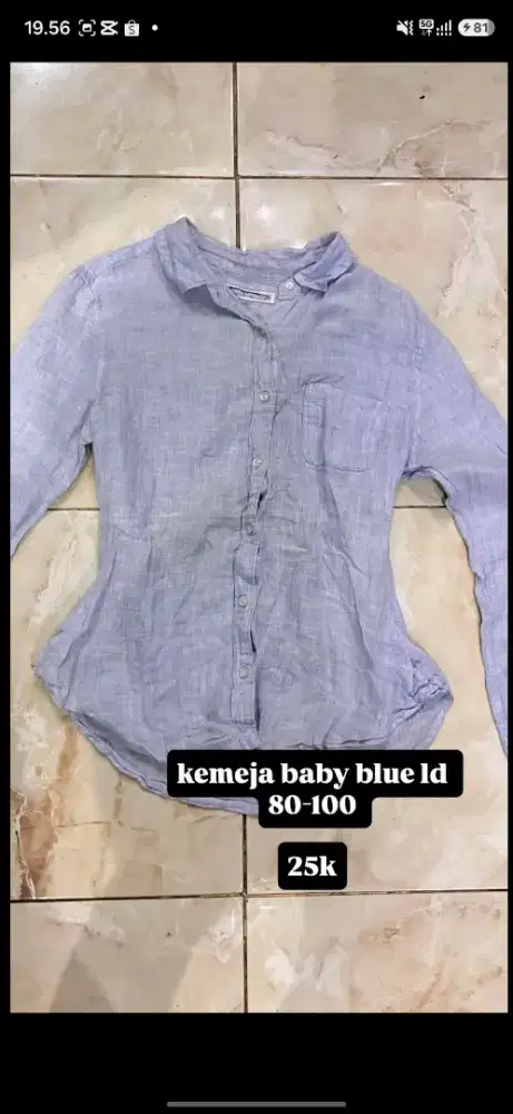 Prelove kemeja biru