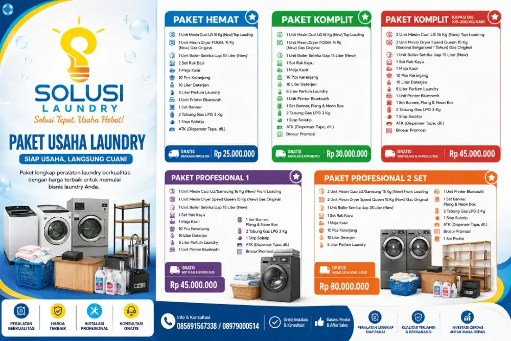PAKET USAHA LAUNDRY