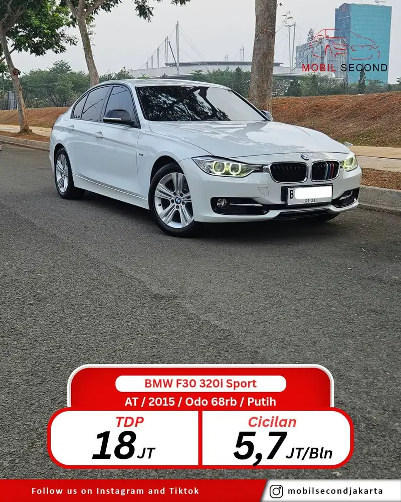 BMW F30 320i Sport 2016 NIK 2015!! White on black. Comfort access!!