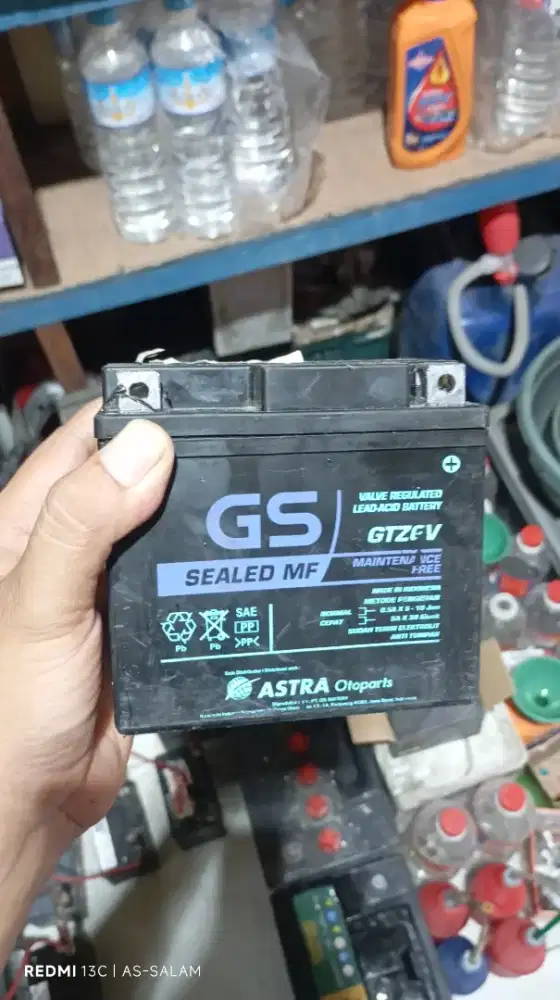 Aki motor GS GTZ6V kering untk PCX ADV Stylo Fazzio Vario Scoopy Genio
