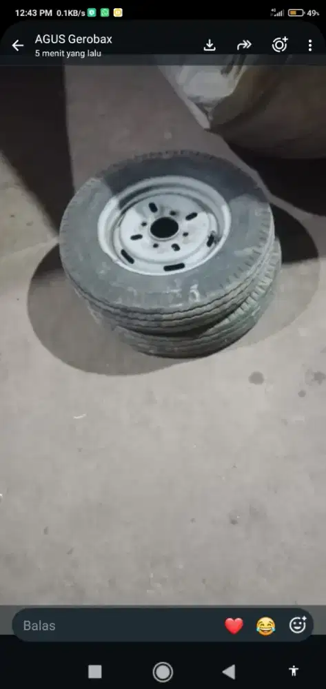 Ban+velg viar/motor roda 3