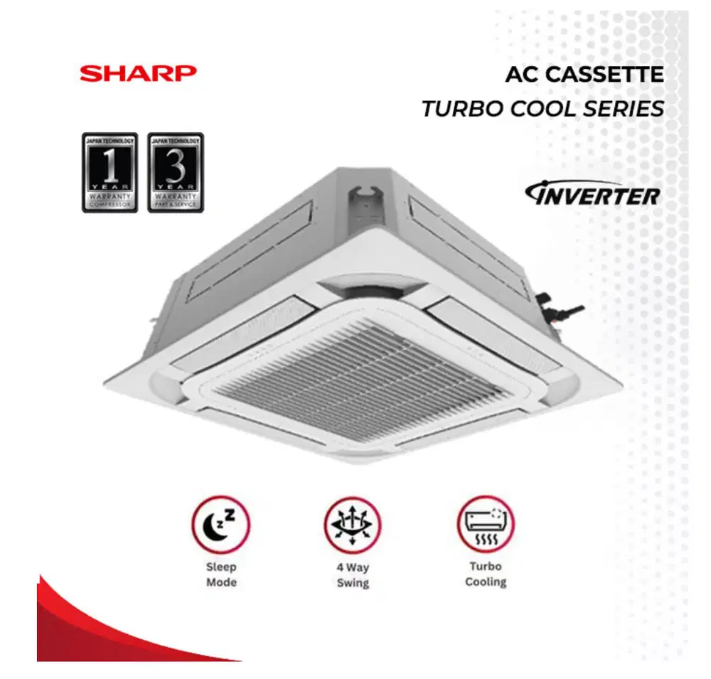 AC Casette SHARP 2.5 pk Inverter
