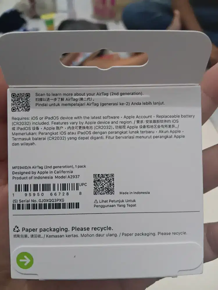 Edisi salah beli AirTag (baru belu tgl 9/10/2026)