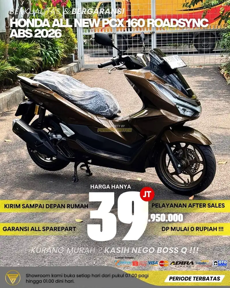 HONDA ALL NEW PCX 160 ROADSYNC ABS 2026 SUPER LIKE NEW