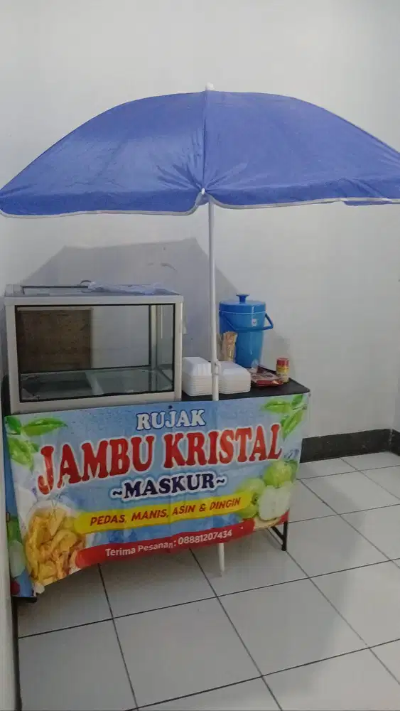 Perlengkapan usaha rujak jambu kristal