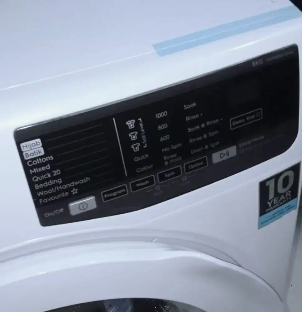 Mesin cuci frontloading Electrolux 8kg seri hijab,like new,nego