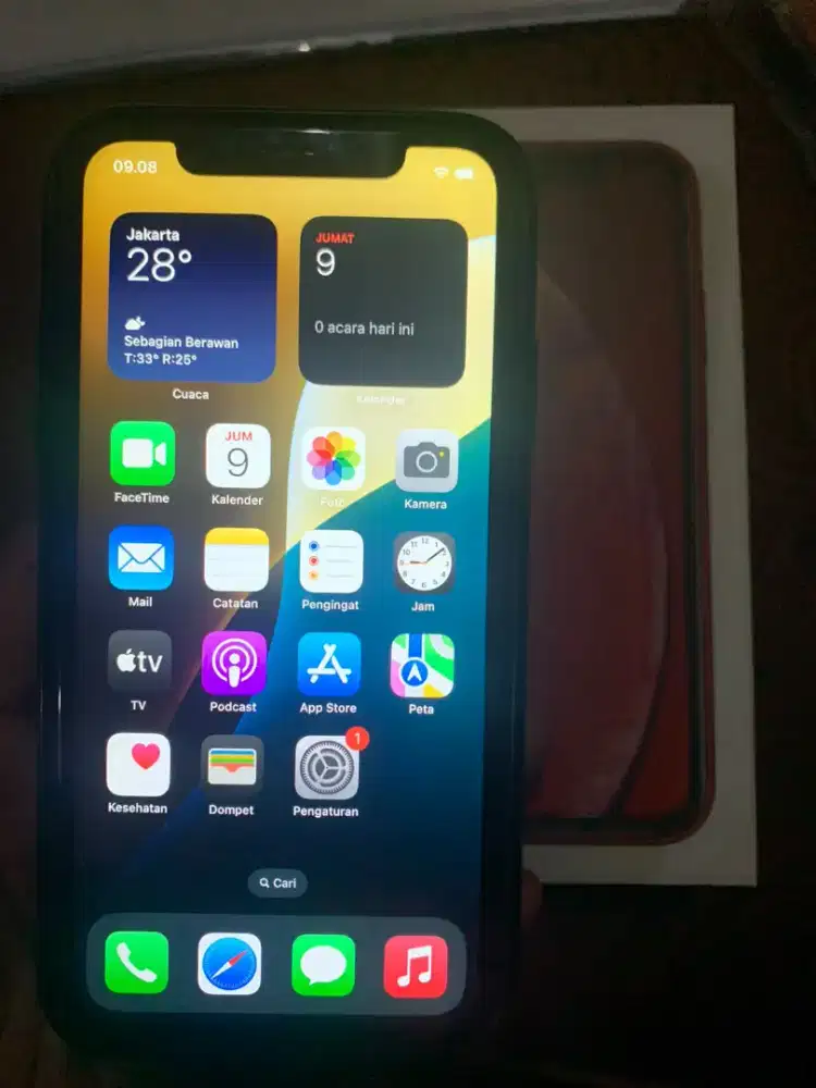 iPhone xr minus belakangnya agak pecah