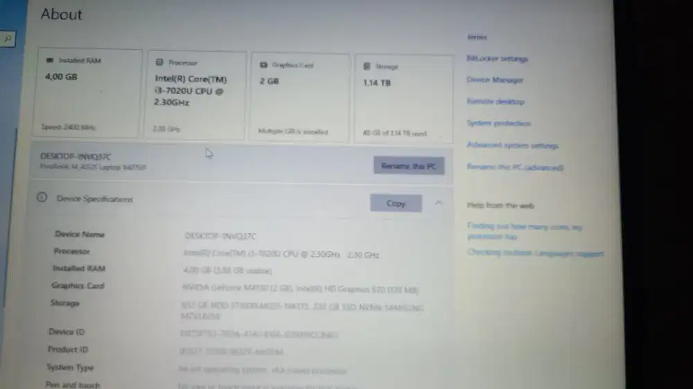 vivobook 14 ASUS laptop x407uf