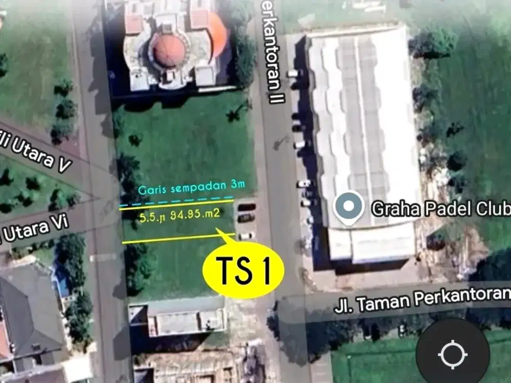 Disewakan Kavling Komersial Strategis Graha Family LT191m Surabaya Barat