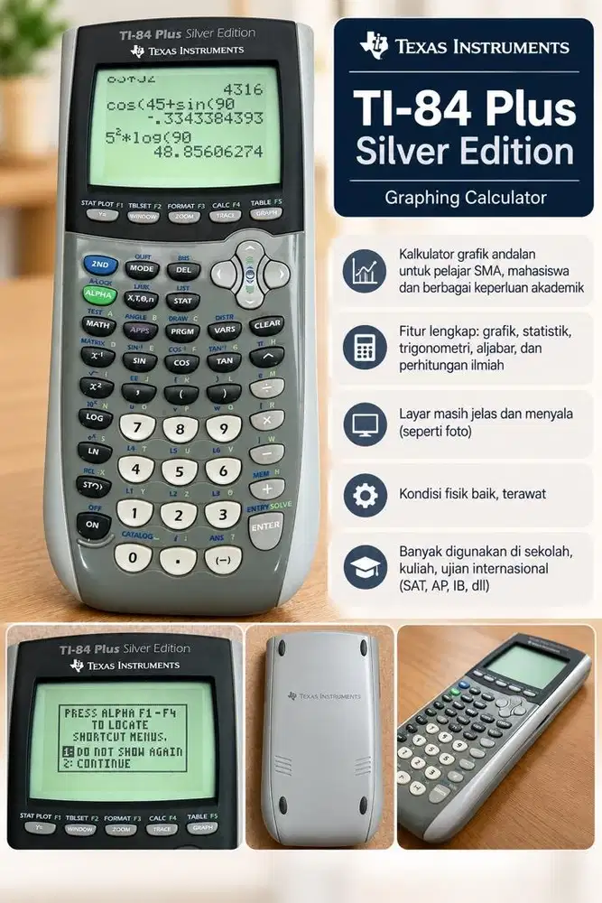 Texas Instrument TI-84 Plus Silver Edition Graphing Calculator