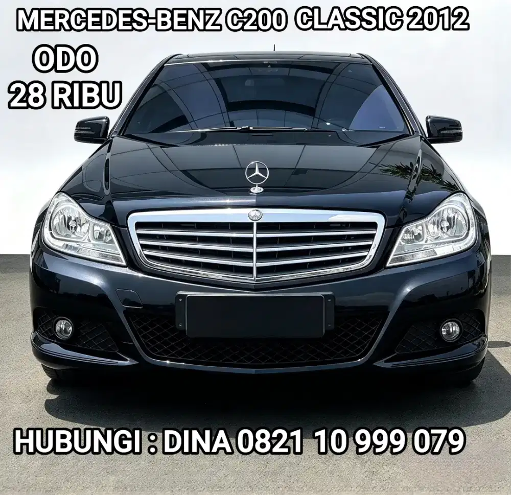 Mercedes-Benz C200 Classic CGI 2012 AT 1.8, Odo 28Ribu, Pajak Panjang