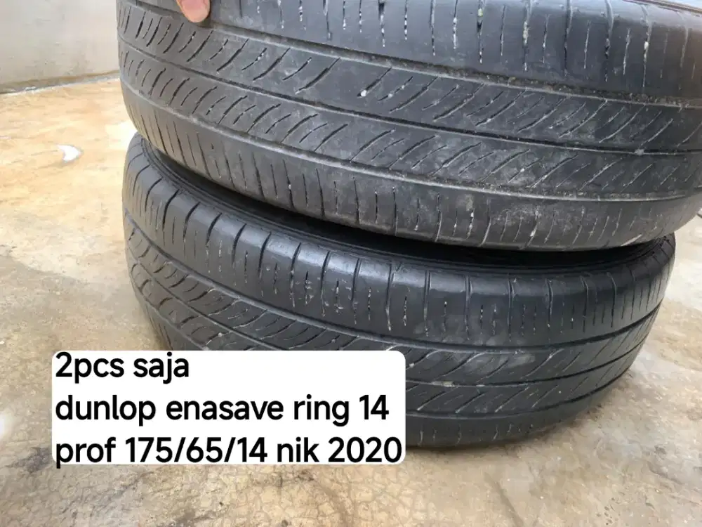 2pcs ban ring 14 dunlop enasave 175/65/14 nik 2020
