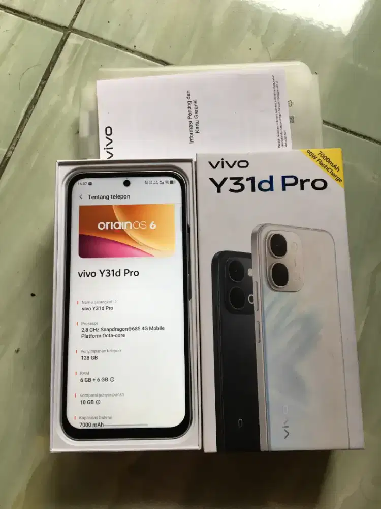 Vivo y 31d pro NFC (6+6/128).