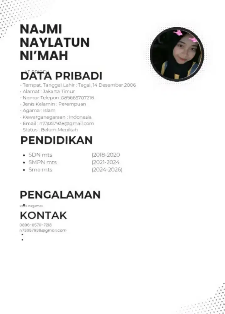 Info loker nya dong