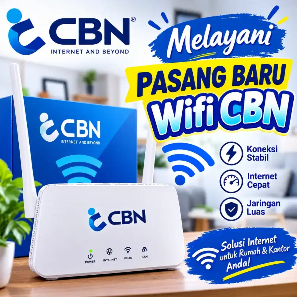 Melayani pasang baru Wifi CBN