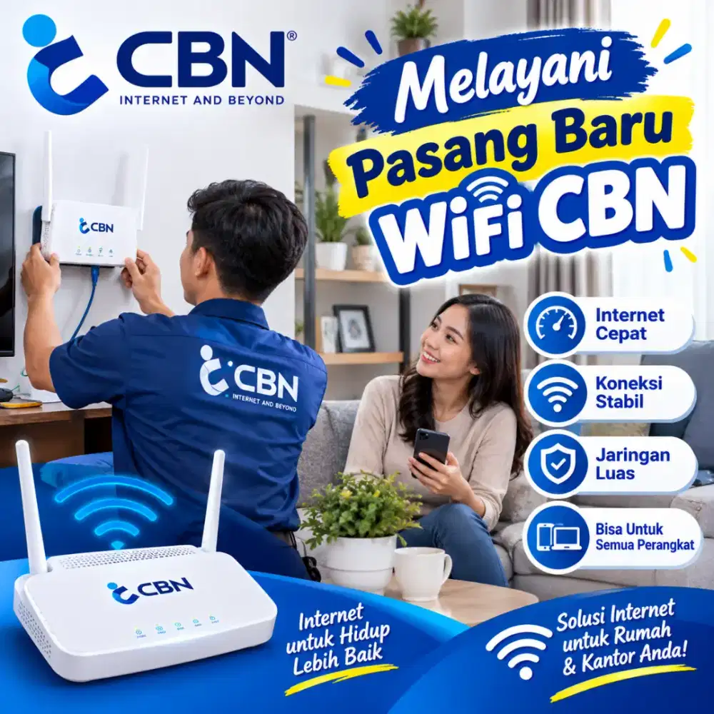 Promo pasang baru Wifi CBN