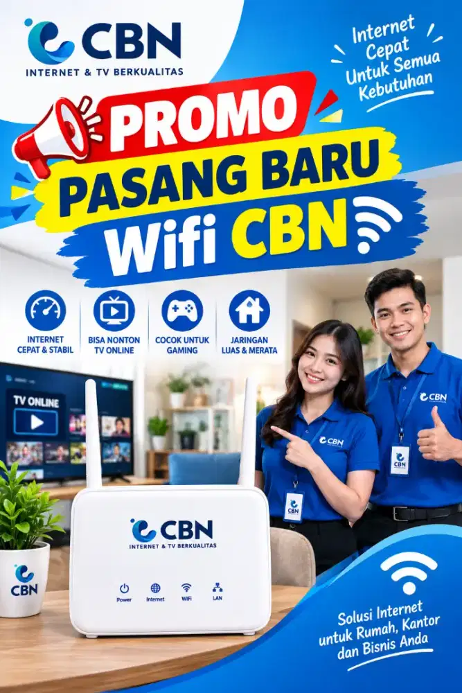 Promo pasang baru Wifi CBN
