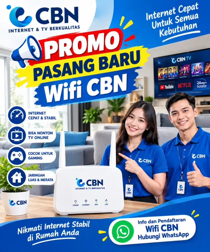 Promo pasang baru Wifi CBN